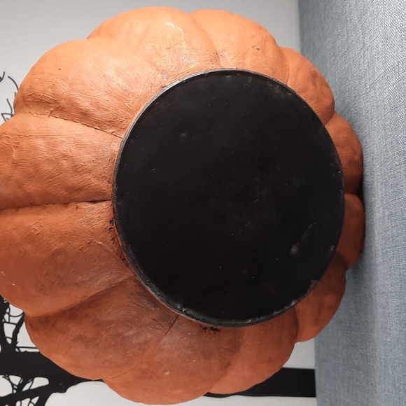 Large Rustic Painted Jack O' Lantern 3D Indoor Outdoor Porch Halloween NWT - Picture 6 of 7